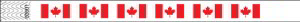 Canada Flag Tyvek Wristbands