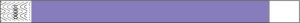 Purple Custom Tyvek Wristbands