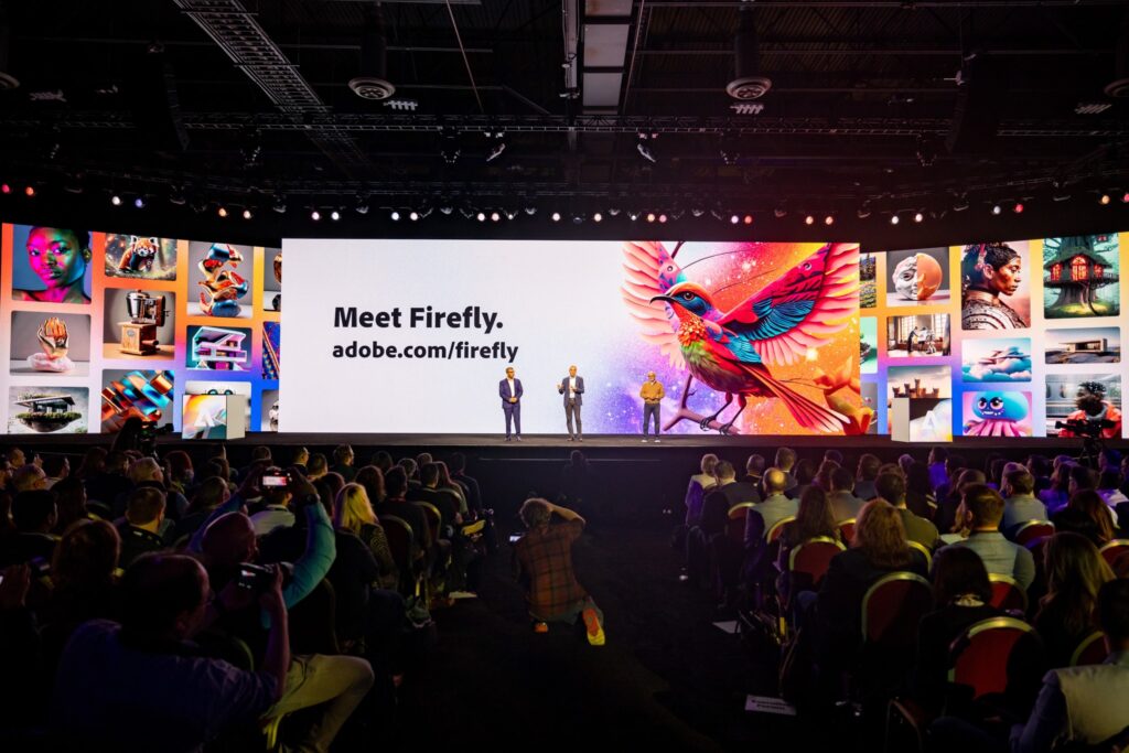 Adobe's event to introduce Firefly.