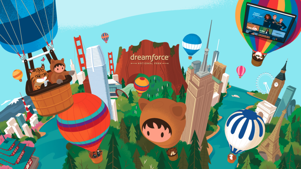 Behind-the-scenes glimpses of Salesforce event