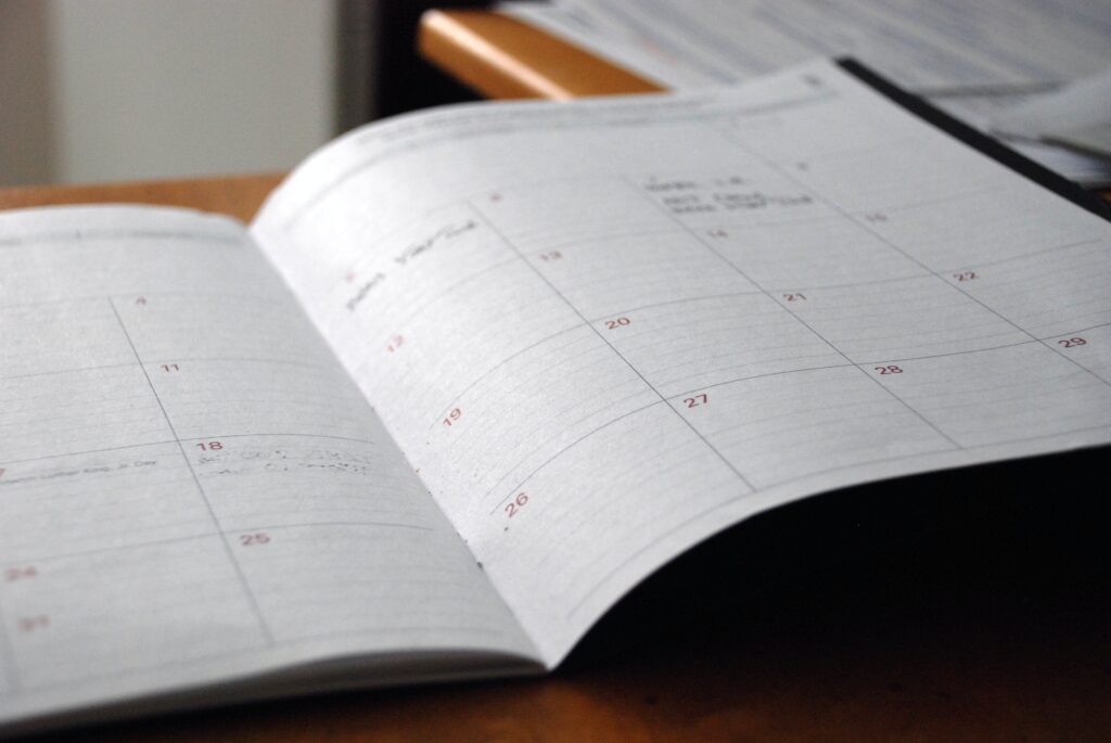 Event planning takes time, so plan ahead!